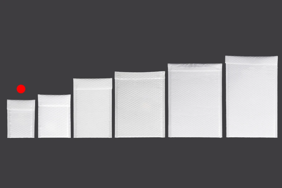 Bela mat koverta sa pucketavom folijom 9x15cm - 10 kom-grupa_slika