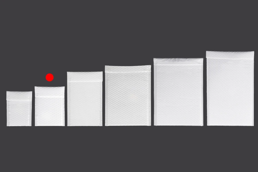 Bela mat koverta sa pucketavom folijom 11x18cm - 10 kom-grupa_slika