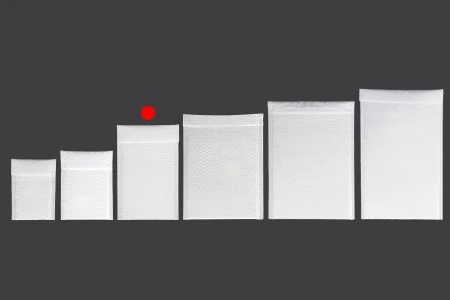 Bela mat koverta sa pucketavom folijom 14x25cm - 10 kom-grupa_slika