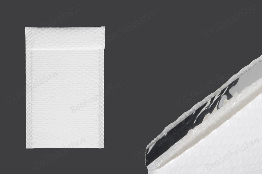 Bela mat koverta sa pucketavom folijom 14x25cm - 10 kom-slika_proizvoda