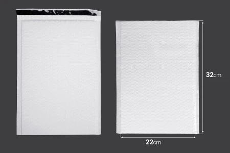 Bela mat koverta sa pucketavom folijom 22x32cm - 10 kom-2