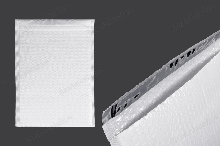 Bela mat koverta sa pucketavom folijom 22x32cm - 10 kom-slika_proizvoda