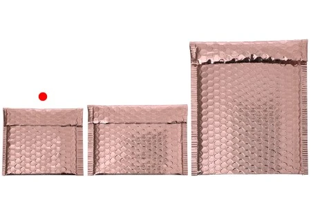 Koverte sa pucketavom folijom 13x13cm, sjajne i u više boja - 10 kom-grupa_slika