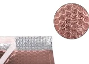 Roze sjajna koverta sa pucketavom folijom 16x13cm - 10 kom-