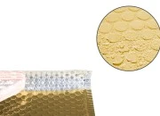 Zlatna sjajna koverta sa pucketavom folijom 16x22,5cm - 10 kom Zlatna sjajna koverta sa pucketavom folijom 16x22,5cm - 10 kom