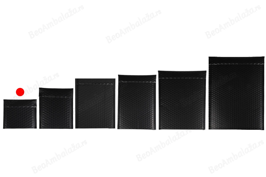 Crna mat koverta sa pucketavom folijom 13x13cm - 10 kom-grupa_slika