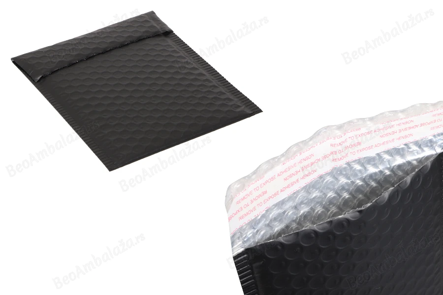 Crna mat koverta sa pucketavom folijom 13x18cm - 10 kom-slika_proizvoda