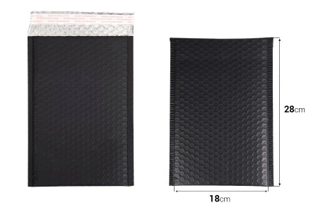 Crna mat koverta sa pucketavom folijom 18x28cm - 10 kom-2