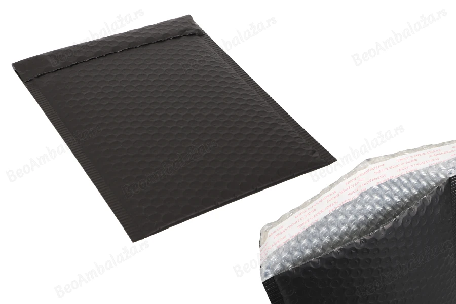 Crna mat koverta sa pucketavom folijom 18x28cm - 10 kom-slika_proizvoda