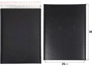 Crna mat koverta sa pucketavom folijom 26x38cm - 10 kom