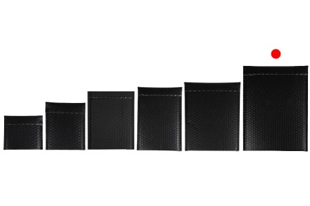 Crna mat koverta sa pucketavom folijom 26x38cm - 10 kom-3