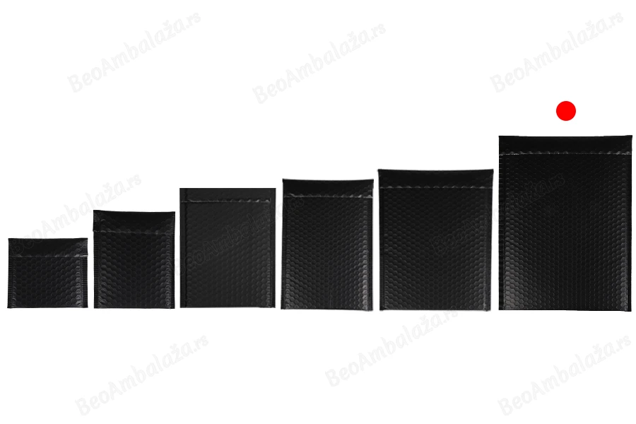 Crna mat koverta sa pucketavom folijom 26x38cm - 10 kom-grupa_slika