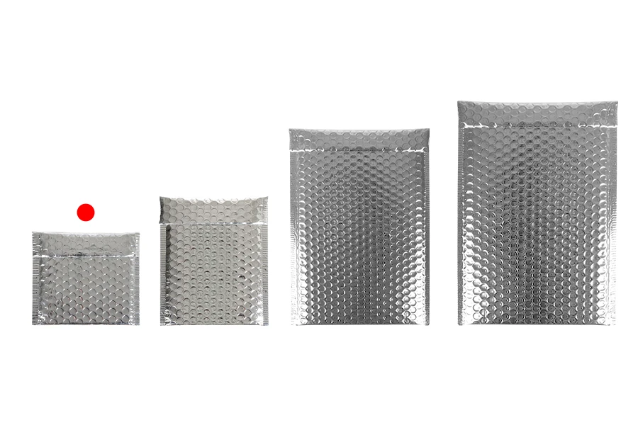 Koverte sa pucketavom folijom 13x13cm, sjajne i u više boja - 10 kom-grupa_slika