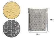 Sjajna koverta u zlatnoj ili srebrnoj boji sa pucketavom folijom 13x18cm - 10 kom-dimenzije_slike