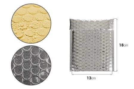 Sjajna koverta u zlatnoj ili srebrnoj boji sa pucketavom folijom 13x18cm - 10 kom-2