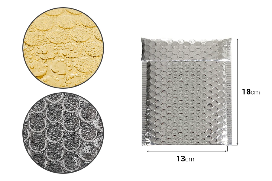 Sjajna koverta u zlatnoj ili srebrnoj boji sa pucketavom folijom 13x18cm - 10 kom-dimenzije_slike