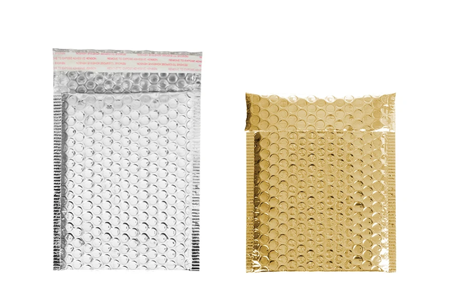 Sjajna koverta u zlatnoj ili srebrnoj boji sa pucketavom folijom 13x18cm - 10 kom-grupa_slika