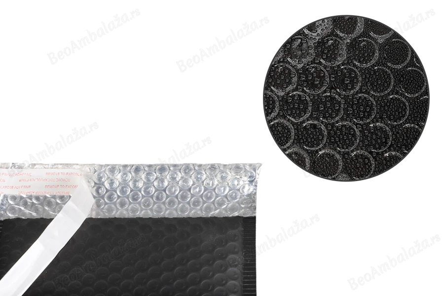 Crna mat koverta sa pucketavom folijom 16x23cm - 10 kom-grupa_slika