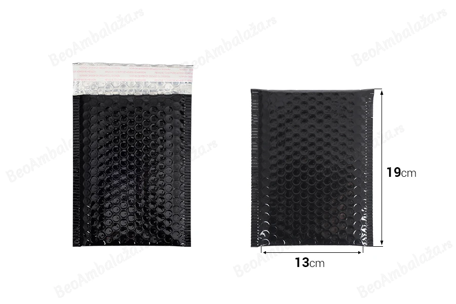 Crna sjajna koverta sa pucketavom folijom 13x19cm - 10 kom-dimenzije_slike