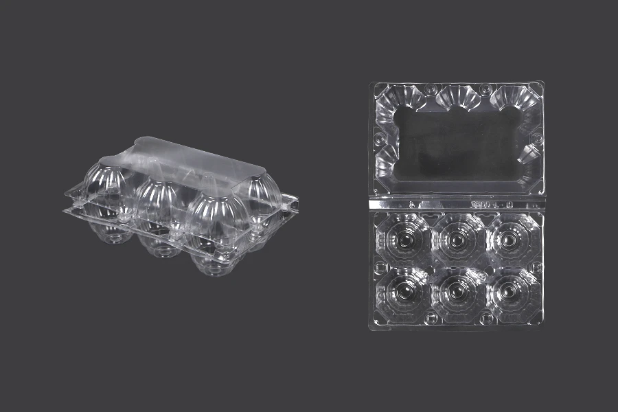 Plastične kutije za jaja sa 6 mesta, dimenzija 145x100x64 mm - 200 kom Plastične kutije za jaja sa 6 mesta, dimenzija 145x100x64 mm - 200 kom
