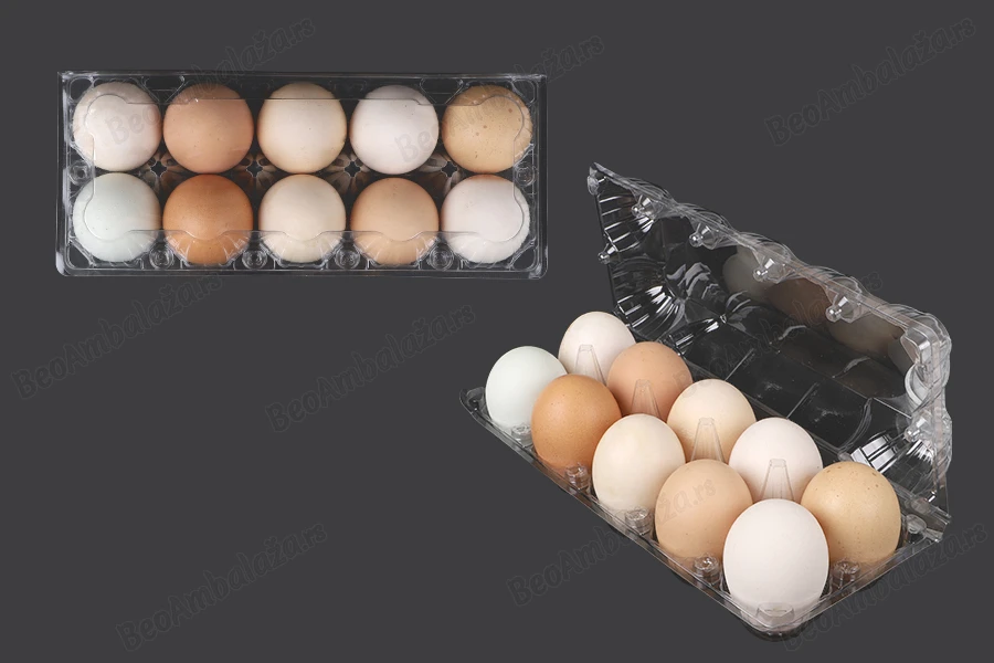 Plastične kutije za jaja sa 10 mesta, dimenzija 238x100x65 mm - 100 kom-grupa_slika