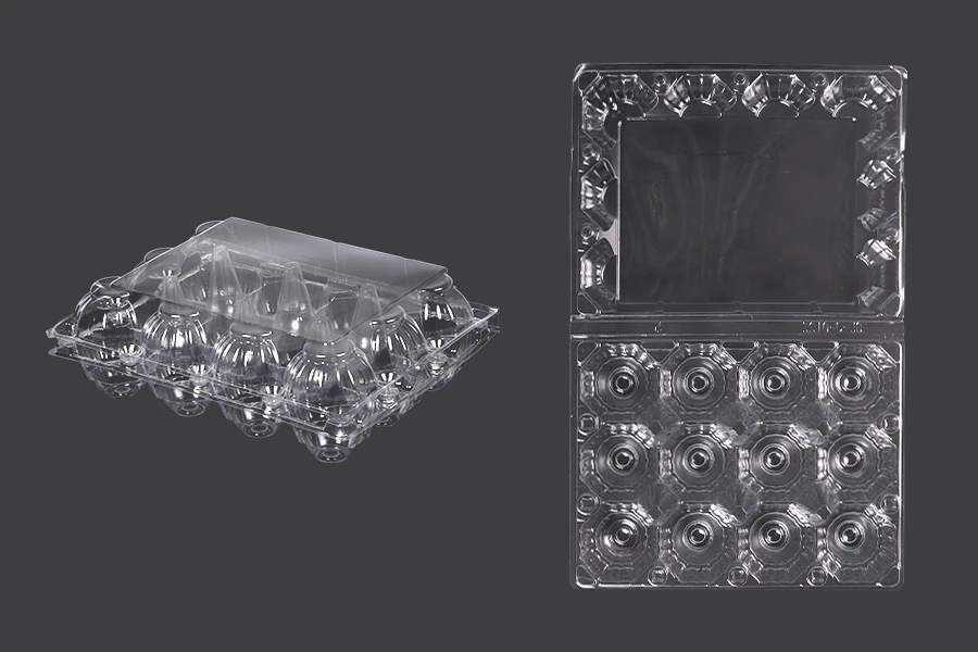 Plastične kutije za jaja sa 12 mesta, dimenzija 193x145x60 mm - 100 kom-slika_proizvoda