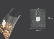 Kesice za čaj 75x90 mm sa karticom bez štampe - pakovanje 100 kom