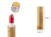 Tubica za karmin ili balzam za usne od bambusa (plastična unutrašnjost) - 6 kom Tubica za karmin ili balzam za usne od bambusa (plastična unutrašnjost) - 6 kom