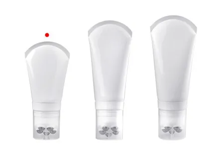 Plastična bela tubica 100mL sa metalnim roll on kuglicama i providnim zatvaračem-6
