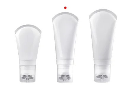 Plastična bela tubica 150mL sa metalnim roll on kuglicama i providnim zatvaračem-6