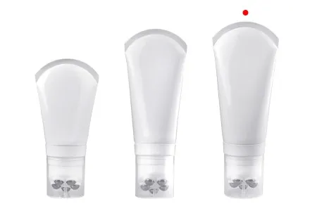 Plastična bela tubica 200mL sa metalnim roll on kuglicama i providnim zatvaračem-6