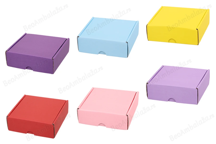 Kartonska kutija 145x135x50mm bez prozora, u više boja - 20 kom-grupa_slika
