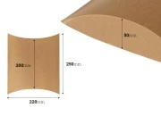 Papirna kraft jastuk - kutija 250x220x50mm - 20 kom Papirna kraft jastuk - kutija 250x220x50mm - 20 kom