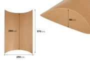 Papirna kraft jastuk - kutija 370x250x80mm - 20 kom-dimenzije_slike