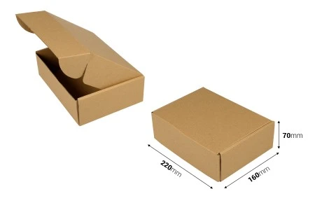 Kutija od kraft papira 220x160x70mm - 20 kom-2