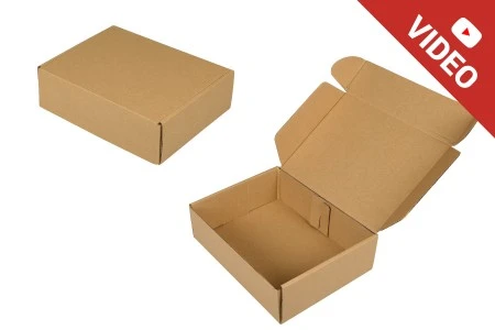 Kutija za pakovanje 240x180x70mm od kraft papira bez prozora – 20 kom-1