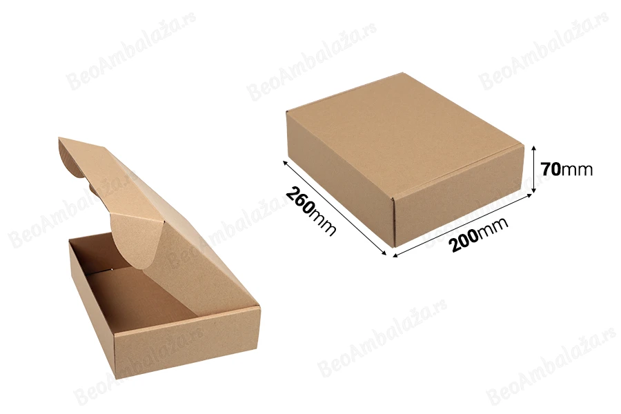Kartonska kraft kutija 260x200x70mm - 20 kom-dimenzije_slike