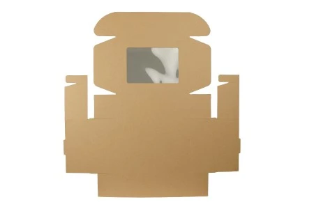 Kutija za pakovanje 220x160x70 mm od kraft papira sa prozorom – 20 kom-3