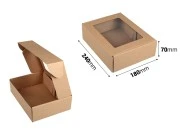 Kraft kutija 240x180x70mm za pakovanje sa prozorom - 20 kom-dimenzije_slike
