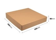 Kartonska kraft kutija 450x450x80mm - 20 kom