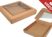 Kutija od kraft papira 450x450x80mm sa prozorom - 20 kom