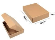 Kraft kutija 350x250x80 mm za pakovanje bez prozora – 20 kom