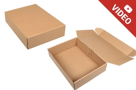 Kraft kutija 350x250x80 mm za pakovanje bez prozora – 20 kom-1