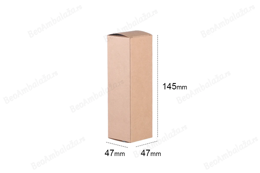 Kartonska kraft kutija 47x47x145mm - 50 kom-dimenzije_slike