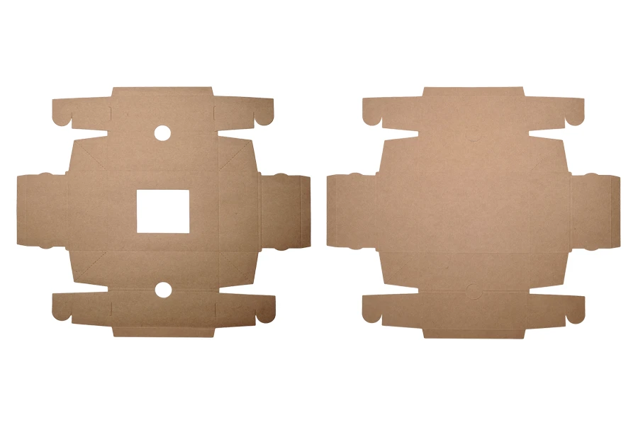 Kartonska kraft kutija sa prozorom 170x130x60mm - 20 kom Kartonska kraft kutija sa prozorom 170x130x60mm - 20 kom