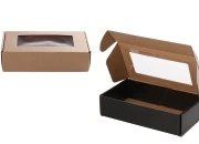 Kutija od kraft papira 240x130x60mm sa prozorom - 20 kom-grupa_slika