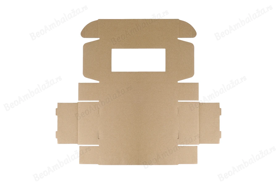 Kutija od kraft papira 240x130x60mm sa prozorom - 20 kom-grupa_slika