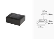 Kartonska kraft kutija sa prozorom 170x130x60mm - 25 kom Kartonska kraft kutija sa prozorom 170x130x60mm - 25 kom