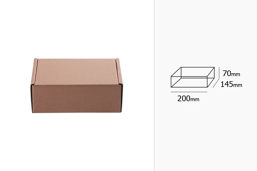 Kutija od kraft papira 200x145x70mm - 20 kom Kutija od kraft papira 200x145x70mm - 20 kom