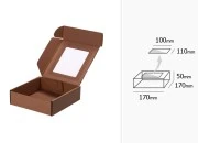 Kartonska kraft kutija 170x170x50mm sa prozorom - 20 kom Kartonska kraft kutija 170x170x50mm sa prozorom - 20 kom-grupa_slika